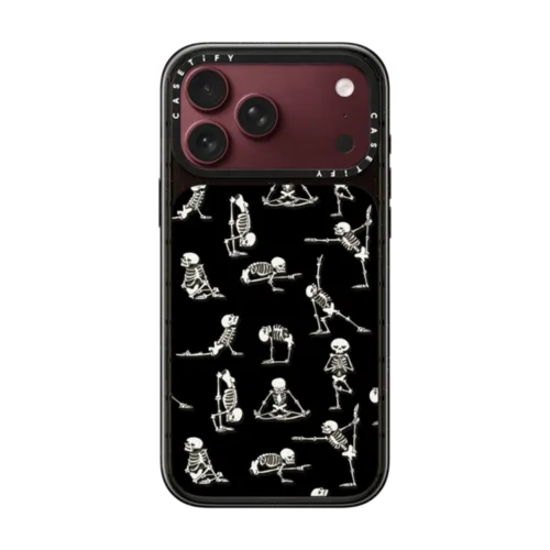 Skeleton Yoga | iPhone 18 Pro Max / Impact Case MagSafe Compatible - Glossy / Glossy Black | Image 1