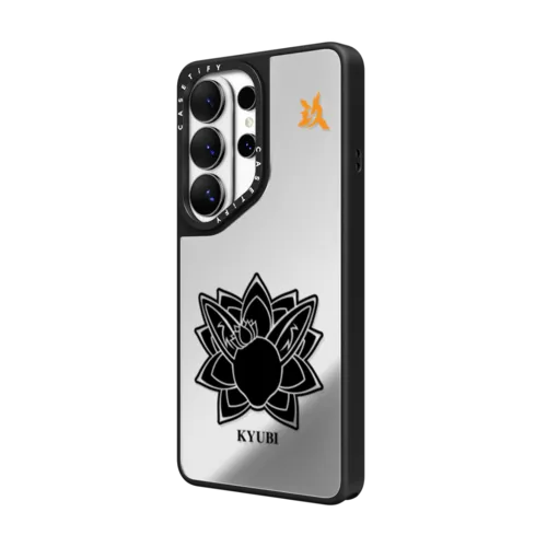 KYUBI Nine-Tailed | Galaxy S26 Ultra / Mirror Magnetic Case / Silver on Black | Image 2