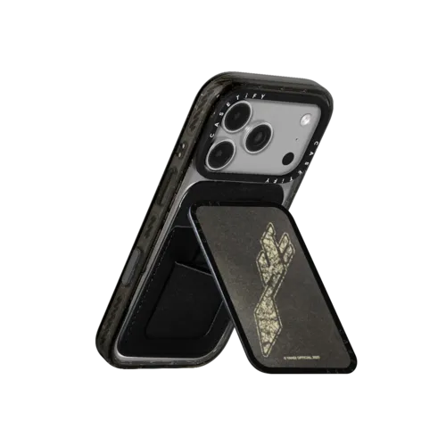 YANGI Faded Hoodie Cardholder Stand | Snappy Cardholder Stand / Snappy Cardholder Stand MagSafe Compatible / Black | Image 3