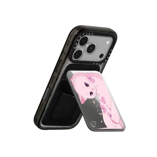 Falling Like Stars | Snappy Cardholder Stand / Snappy Mirror Cardholder Stand MagSafe Compatible / Silver | Image 3