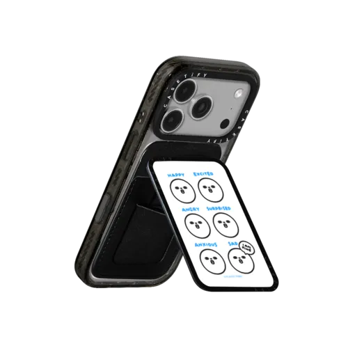 How's Your Mood Today? | Snappy Cardholder Stand / Snappy Cardholder Stand MagSafe Compatible / Black | Image 3
