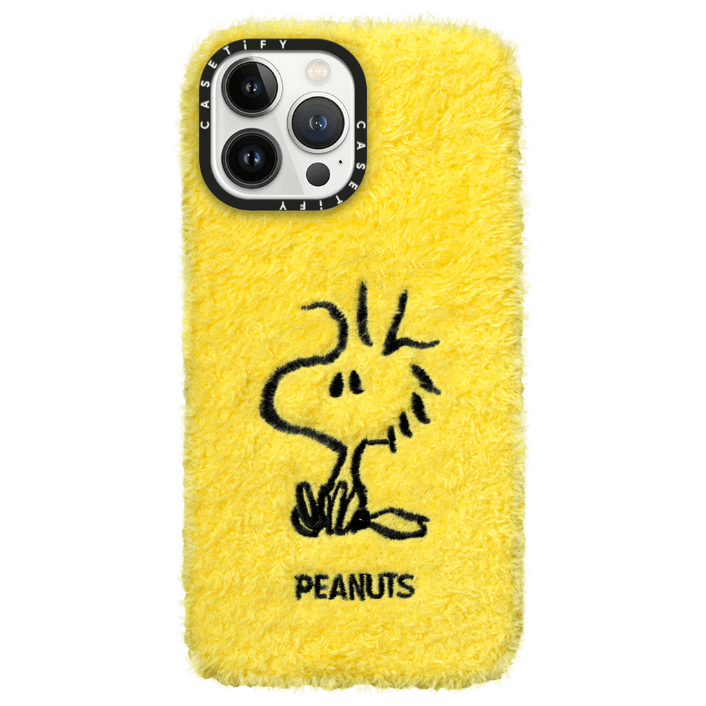 CASETiFY x Snoopy iPhone 13 Pro Max Plush Case Woodstock - Yellow | Image 1