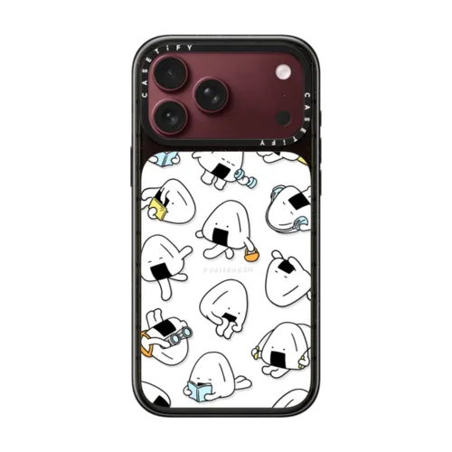 Onigiri Day to day by FURIIRAKUN | iPhone 18 Pro Max / Impact Case MagSafe Compatible - Glossy / Glossy Black | Image 1