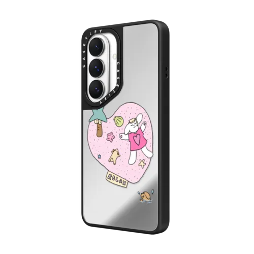Relax | Galaxy S26 / Mirror Magnetic Case / Silver on Black | Image 2