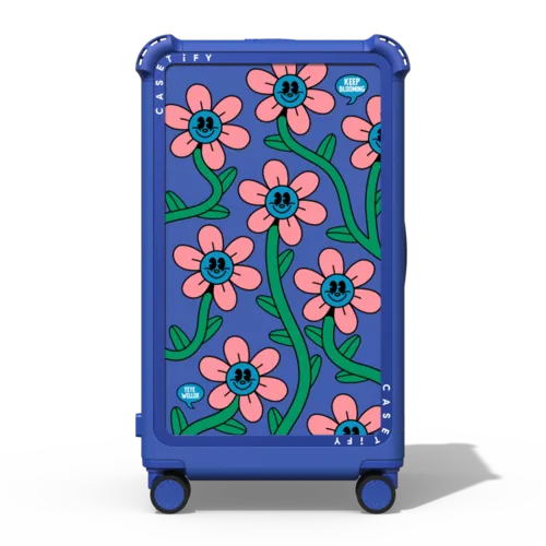 Keep Blooming | 29" Check-In Trunk Suitcase / Bounce Suitcase / Cobalt Blue | Image 1