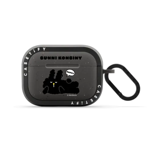 KURO LAZY DAY | AirPods Pro 2 / Earbuds Bounce Case / Matte Charcoal | Image 1