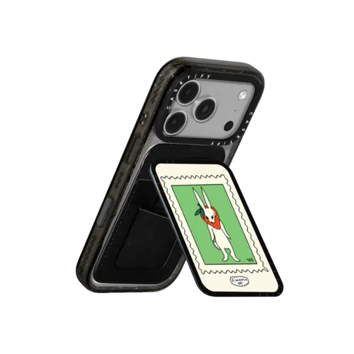 Strawberry Bun | Snappy Cardholder Stand / Snappy Cardholder Stand MagSafe Compatible / Black | Image 3