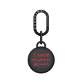 I Hate Human Beings AirTag Holder | AirTag / AirTag Holder / Licorice | Image 1