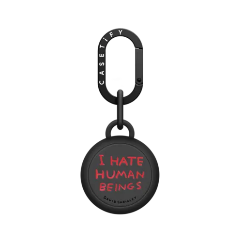I Hate Human Beings AirTag Holder | AirTag / AirTag Holder / Licorice | Image 1