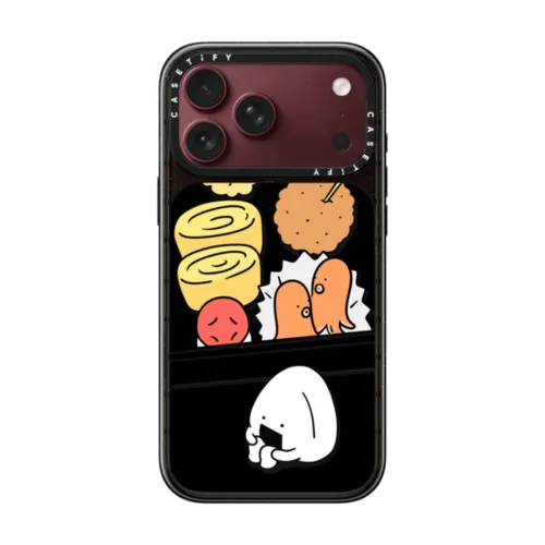 Onigiri Lonely Bento by FURIIRAKUN | iPhone 18 Pro Max / Impact Case MagSafe Compatible - Glossy / Glossy Black | Image 1