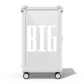 Custom Suitcase | 29" Check-In Trunk Suitcase / Bounce Suitcase / Glossy Cloud White | Image 1