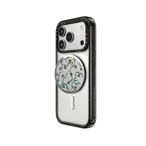Heart Vines | Snappy Grip Stand / Snappy Mirror Grip Stand MagSafe Compatible / Silver | Image 2