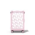 Little Bunnies CARRY-ON SUITCASE | 21" Carry-On Suitcase / Bounce Suitcase / Glossy Primrose Pink | Image 1