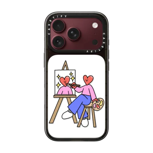 Self Portrait | iPhone 18 Pro / Impact Case MagSafe Compatible - Glossy / Glossy Black | Image 1