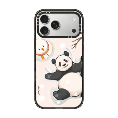 M.LanPanda Snow Day Tumble Case | iPhone 17 Pro Max / Impact Case MagSafe Compatible / Black | Image 1