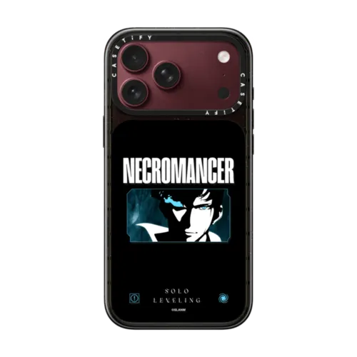 Solo Leveling Necromancer Sung Jin Woo Phone Case | iPhone 18 Pro Max / Impact Case MagSafe Compatible - Glossy / Glossy Black | Image 1