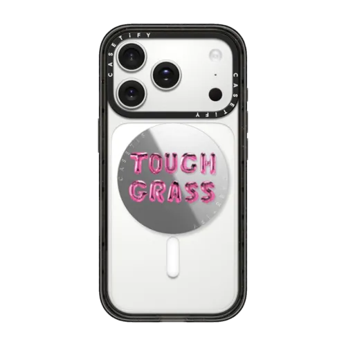 Touch Grass | Snappy Grip Stand / Snappy Mirror Grip Stand MagSafe Compatible / Silver | Image 1
