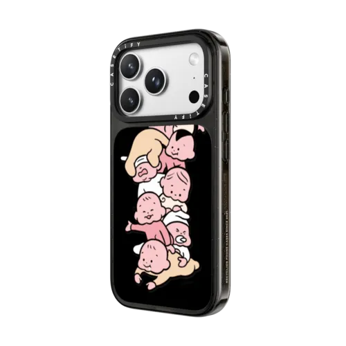 Stacked Babies by TARO OONO | iPhone 18 Pro Max / Impact Case MagSafe Compatible - Glossy / Glossy Black | Image 2