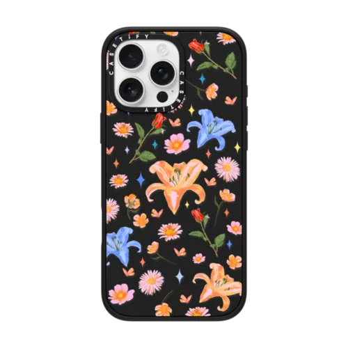 Dreamy Meadow | iPhone 16 Pro Max / Impact Case MagSafe Compatible / Matte Black | Image 1