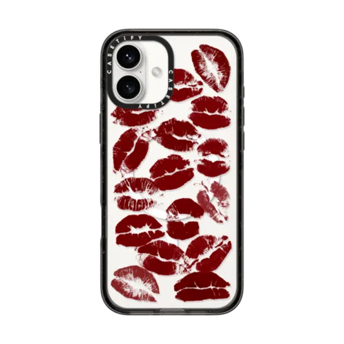 Hot Lips | iPhone 16 Plus / Impact Case MagSafe Compatible / Black | Image 1