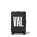 Custom Suitcase | 21" Carry-On Suitcase / Bounce Suitcase / Matte Black | Image 1