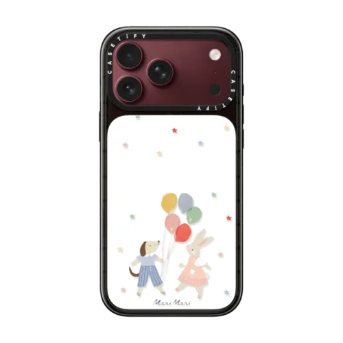 Meri Meri Animal Friends Phone Case | iPhone 18 Pro Max / Impact Case MagSafe Compatible - Glossy / Glossy Black | Image 1