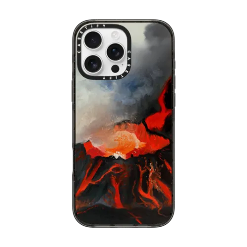 When the Volcano Thinks of You | iPhone 16 Pro Max / Impact Case / Black | Image 1