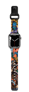WLX Comics-Mens Watch Band | Apple Watch Series 7-9 (45mm) / Impact Band / Black | Image 1