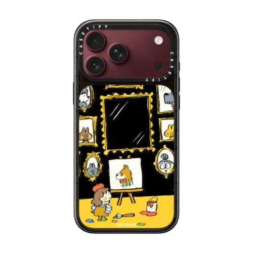 The Artist's Pet Portraits | iPhone 18 Pro Max / Impact Case MagSafe Compatible - Glossy / Glossy Black | Image 1