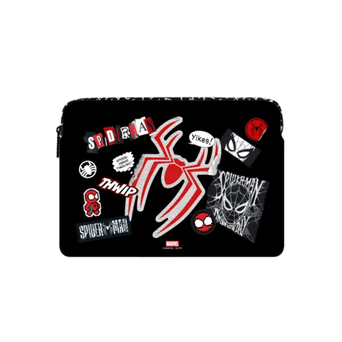 Spider-Man Stickermania Laptop Sleeve | Small (13") / Impact Laptop Sleeve / Multicolor | Image 1