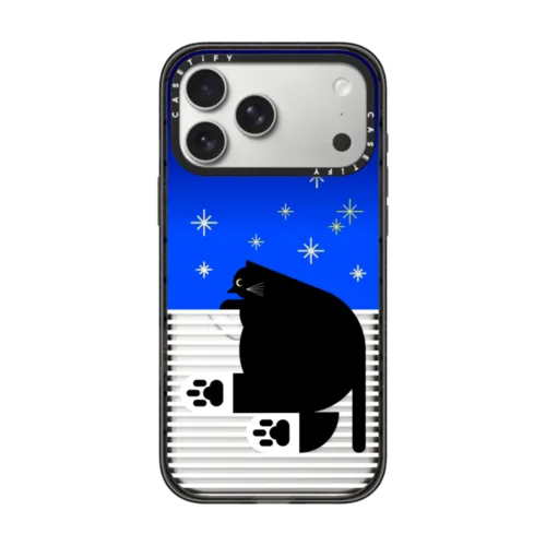Simple Cat - 13 | iPhone 17 Pro Max / Impact Case MagSafe Compatible / Black | Image 1