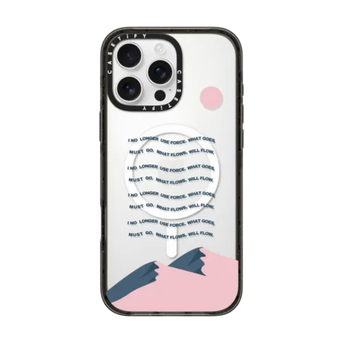 LET IT FLOW | iPhone 16 Pro Max / Impact Case MagSafe Compatible / Black | Image 1