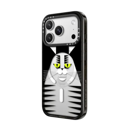 Simple Cat - 03 | iPhone 17 Pro Max / Impact Case MagSafe Compatible / Black | Image 2