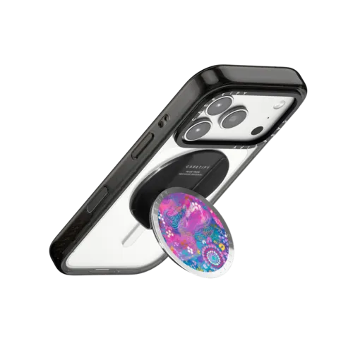 Can You Feel the Energy | Snappy Grip Stand / Snappy Mirror Grip Stand MagSafe Compatible / Silver | Image 3