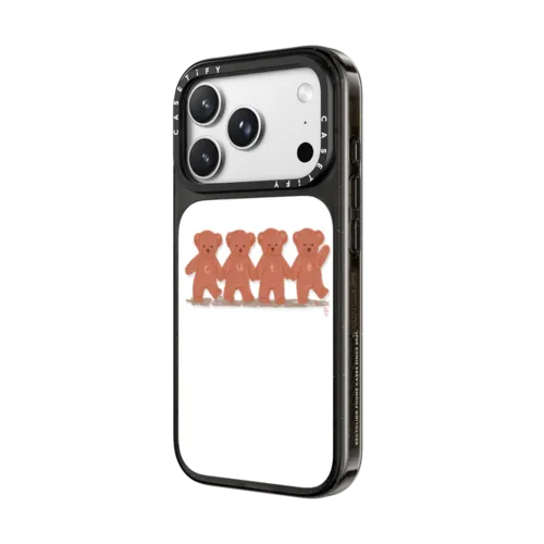 Cute Bear Friends | iPhone 18 Pro Max / Impact Case MagSafe Compatible - Glossy / Glossy Black | Image 2