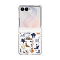 YOGA CATS | Galaxy Z Flip8 / Impact Clear Magnetic Case / Clear | Image 1