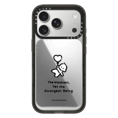 The Weakest, Yet the Strongest Being | Snappy Cardholder Stand / Snappy Mirror Cardholder Stand MagSafe Compatible / Silver | Image 1