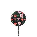 Peach & Coral Blooms |   / PowerThru Magnetic Wireless Charger MagSafe Compatible / Black | Image 1