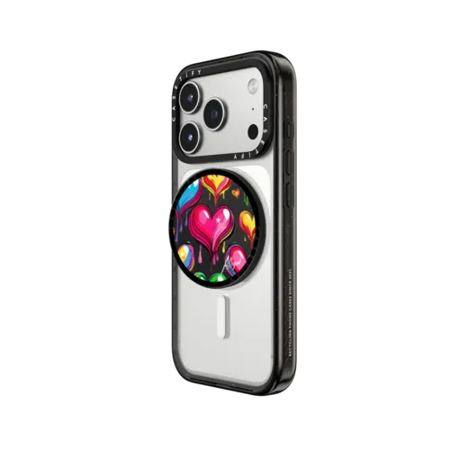 Dripping Hearts | Snappy Grip Stand / Snappy Grip Stand MagSafe Compatible / Black | Image 2