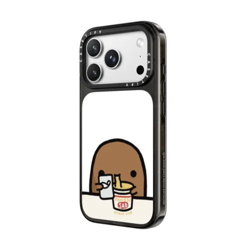 cup noodles by sad potato club | iPhone 18 Pro Max / Impact Case MagSafe Compatible - Glossy / Glossy Black | Image 2