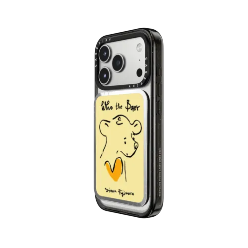Who the Baer (Yellow) | Snappy Cardholder Stand / Snappy Mirror Cardholder Stand MagSafe Compatible / Silver | Image 2