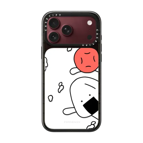 Onigiri&Umeboshi hello by FURIIRAKUN | iPhone 18 Pro Max / Impact Case MagSafe Compatible - Glossy / Glossy Black | Image 1