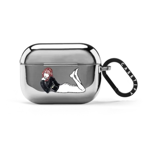 itabamoe Original | AirPods Pro 2 / Earbuds Mirror Case / Silver | Image 1