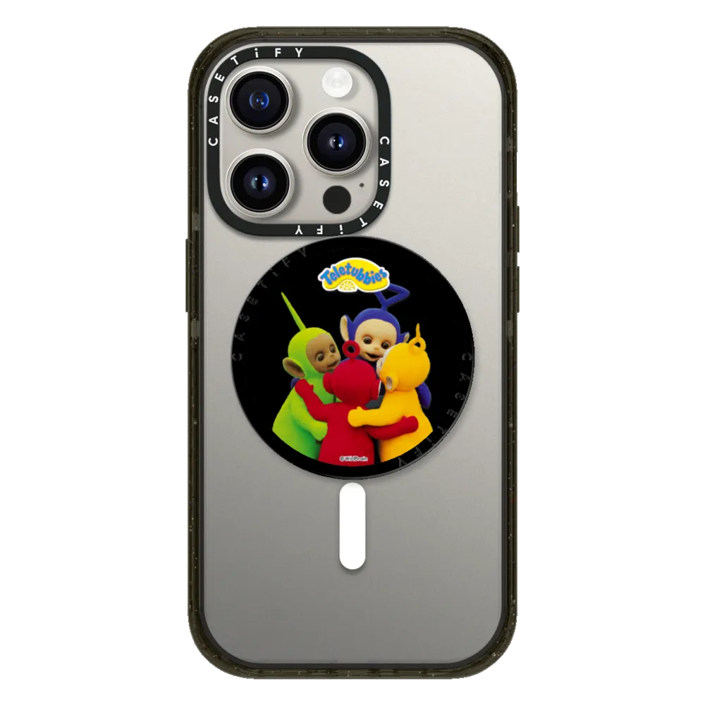 Teletubbies Big Hug Special Set - iPhone 16 Pro Max MagSafe Impact Case + Snappy Grip Stand + Keychain Tag