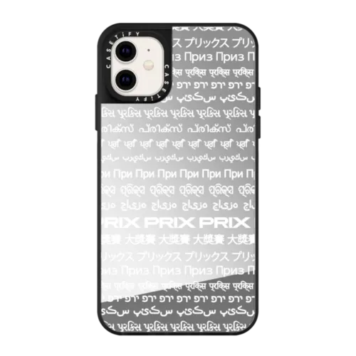 Translate by PRIX | iPhone 11 / Mirror Case / Silver on Black | Image 1