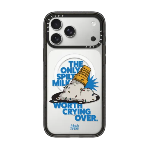 Spilt Milk by MicahHere | iPhone 17 Pro Max / Impact Case MagSafe Compatible / Black | Image 1