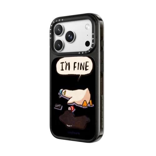 I'm fine | iPhone 18 Pro / Impact Case MagSafe Compatible - Glossy / Glossy Black | Image 2