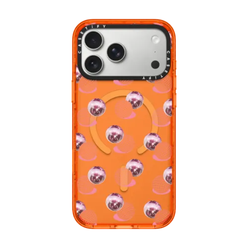 Double Pink Disco | iPhone 17 Pro Max / Impact Case MagSafe Compatible / Orange | Image 1