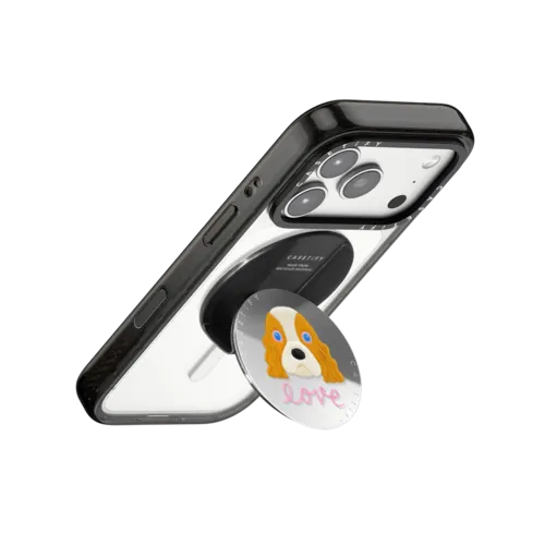 pet lover | Snappy Grip Stand / Snappy Mirror Grip Stand MagSafe Compatible / Silver | Image 3