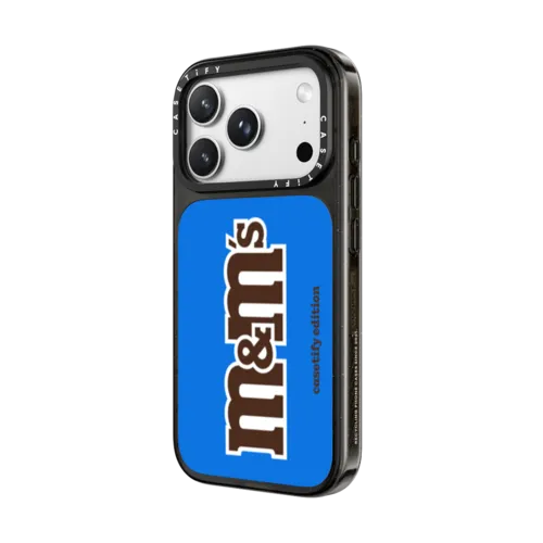 M&M'S Classic Logo Blue Case - CASETiFY Edition | iPhone 18 Pro Max / Impact Case MagSafe Compatible - Glossy / Glossy Black | Image 2